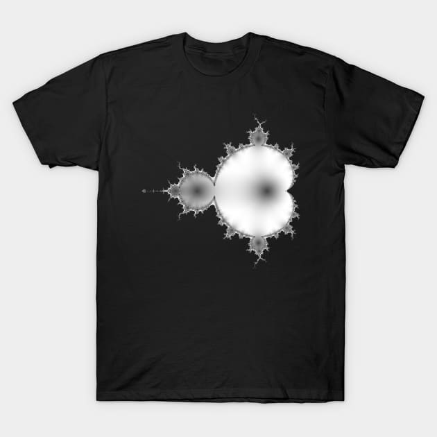 Basic Monochrome Mandelbrot T-Shirt by rupertrussell